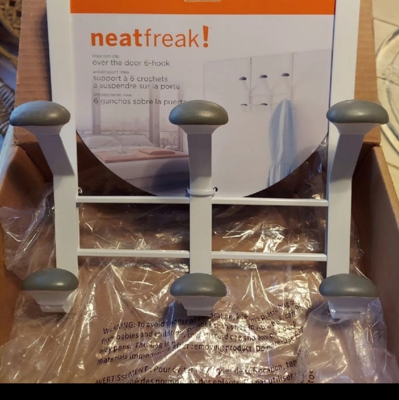 Neatfreak! Overdoor Storage Rack 6 Rubber Tipped Pegs- BNWT LtdEd SO 1 LEFT - Picture 5 of 10